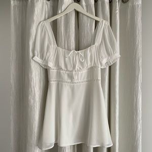 Privacy Please large mini white dress